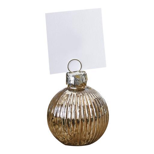 Gold ball place card holders outlet