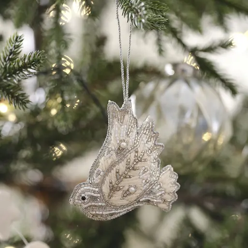 Dove christmas tree decorations clearance