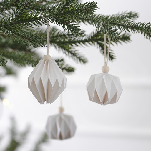 White paper christmas garland discount
