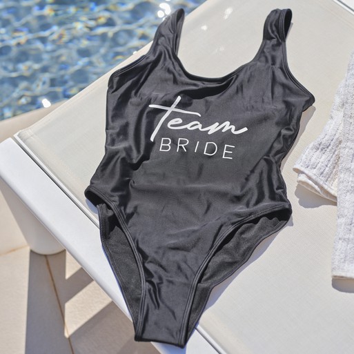 Bride squad plus size swimsuit top